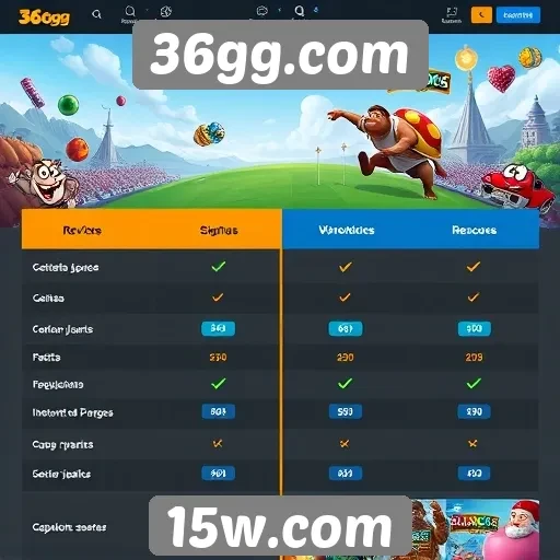 Comparação entre 36gg.com e outros sites de jogos