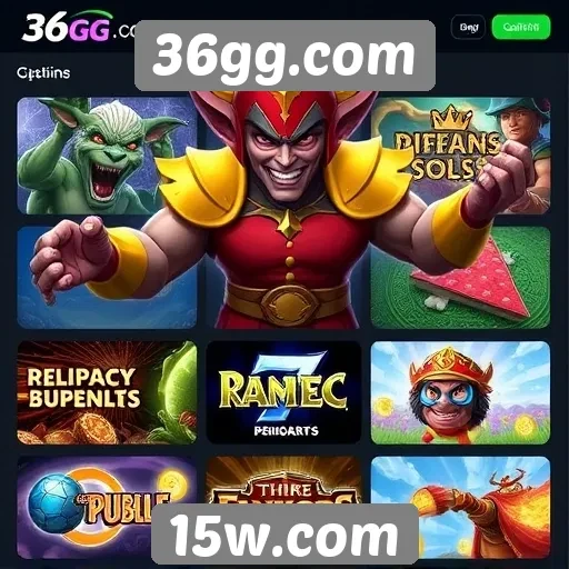 Jogos mais populares disponíveis na plataforma 36gg.com